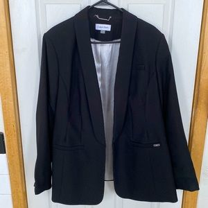 Calvin Klein Open Front Fully Lined Blazer - 20W